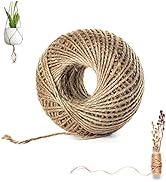 Fine Twine String for Crafts - Burlap String Roll 300 feet Natural Jute Twine String for Gift Wra...