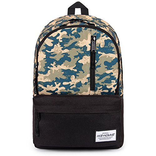 Sac à bandoulière masculin avec motif camouflage vintage robuste