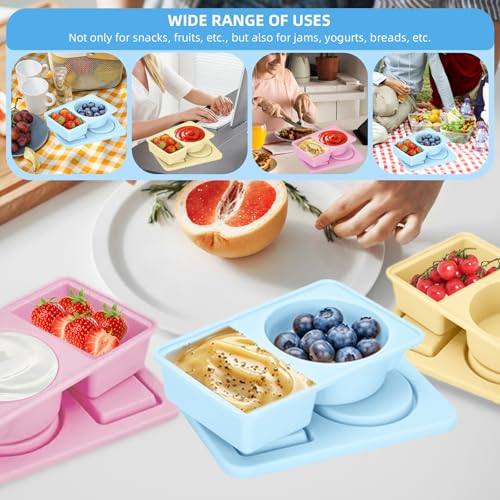 50% Off 3-Pack Silicone Reusable Snack Containers