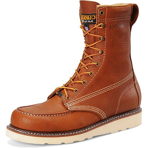 Carolina CA7502 Mens 8'' Domestic Moc Toe ST Wedge Work Boot
