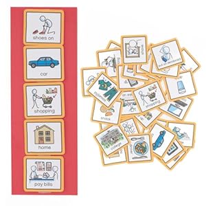 Visuele tijdschema voor volwassenen Visueel schema communicatiekaarten voor slachtoffers van een beroerte, dementie, leermoeilijkheden