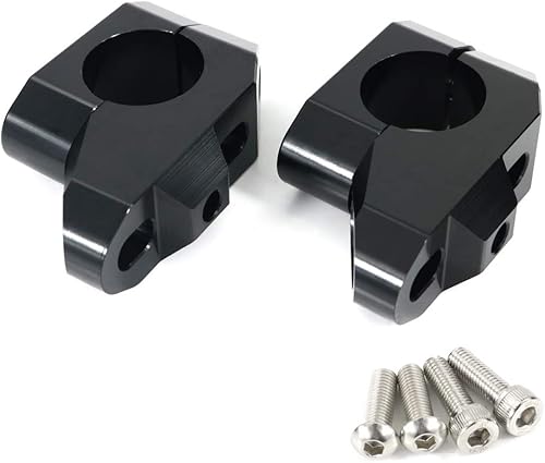 Miniatura 4 de Xitomer Elevadores de manillar de 1.000 in de 1 pulgada con abrazaderas, apto para Shadow 600750, XV1700 96-10  XVZ1300, M50, Motocicleta ATV Dirt