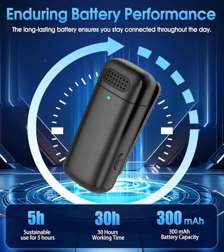Image of GWINGS Professional Wireless Mic, Dual Transmitter with Charging Case, USB-C, Li & USB Support with & Android, Laptop Long Battery Life 65 Ft Range, for YouTube, Streaming and More