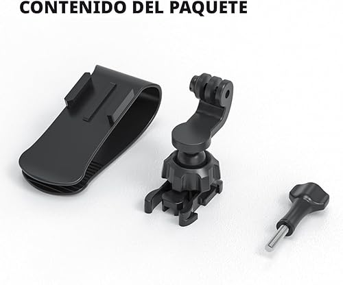 Miniatura 8 de SUREWO Soporte para visera solar de automóvil, clip rápido con gancho universal en J de bola compatible con GoPro Hero 13 12 11 10 9 8 7 6 5 Negro,