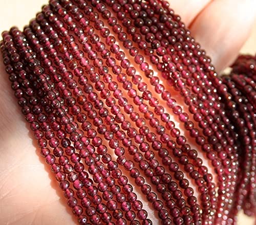 Rhodolite Garnet Beads lisses 3.33mm, pierres fines haut de gamme en fil