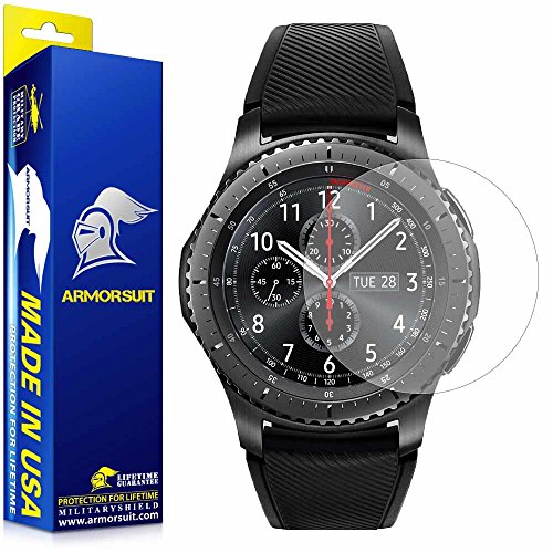 ArmorSuit Samsung Gear S3 Frontier Anti-Glare Screen Protector (2 Pack) Full Coverage MilitaryShield Screen Protector for Gear S3 Frontier - Matte Anti Bubble Film