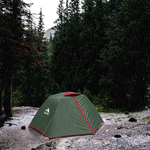 Camping Tent For 1 To 2 Person,Lightweight Backpacking Tent, Easy Setup Waterproof Family Tents For Hiking, Mountaineering & Outdoor(Green) #TOP6
