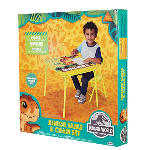 Jurassic World Table & Chair Set Kids Table, 20" L X 20" W X 16.4" H #TOP6