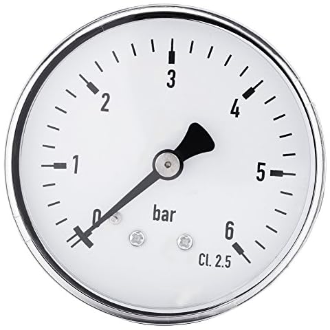1/4 "NPT Manometer Hochpräzise Meter 0-6 bar Für kraftstoff Luft Öl Wasser Cover