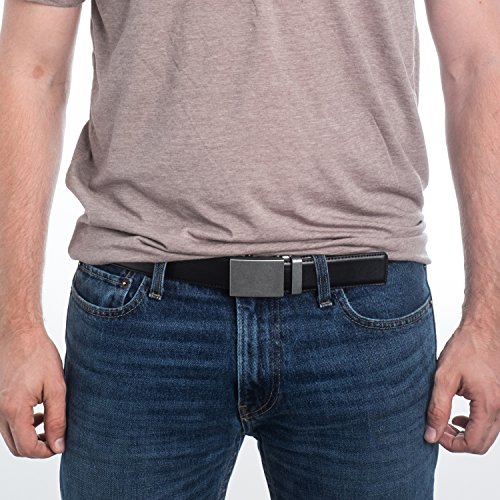 Image of Mission Belt Men's Leather Ratchet Belt, 40mm Metal Collection