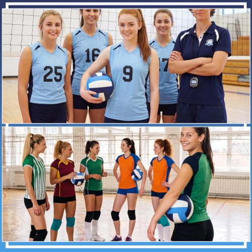 Image of Vinsot Size 5 Recreational Volleyball with Air Pump | Soft Volleyballs for Outdoor Indoor Waterproof Volleyball Ball Bulk for Beach Gym Training Swimming Pool