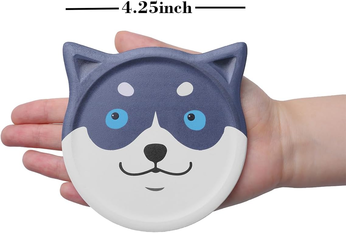 Funny Coasters for Drinks Absorbent Ceramic Animal Coasters Set of 4 for Coffee Table, Cute Dog Lover Gift Home Decor - Image 2