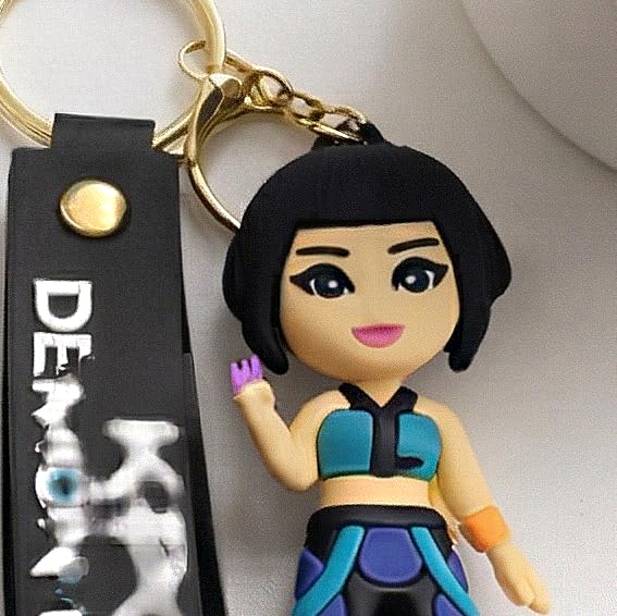 Image of Wanna Party Korean Pop Deemon Hunterz Cartoon Keychains, Zoey Keychain for Boys and Girls, Cute Backpack Key Chain Accessories Wristlet chain Return Gift Items for Boys & Girls