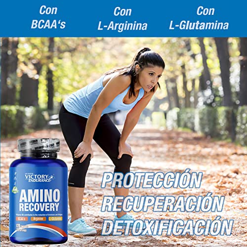 Victory Endurance Amino Recovery (120 Gélules) Avec BCAA Arginine et L-Glutamine Idéal pour la Récupération Musculaire après l'exercice physique intense – Image 3