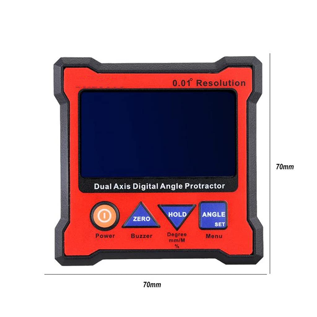 LCD Digitale Angolo Goniometro Asse Ad Alta Precisione A Doppio Asse Misuratore di Livello Analisi Strumenti Strumenti