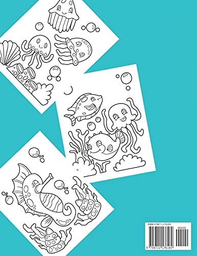 Happy Fish: Coloring book for kids, amazing gift for toddler , nice design funny and cute