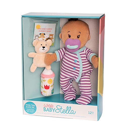 Manhattan Toy Wee Baby Stella Sleepy Times - Juego de muñecas Suaves, Color Beige