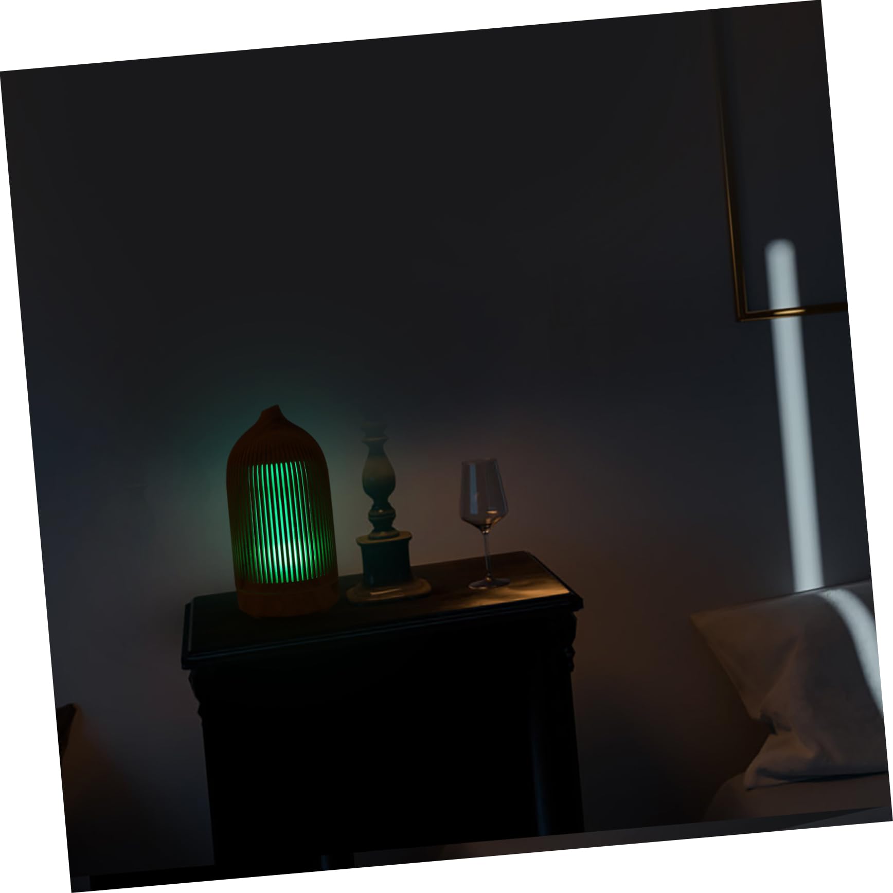Veemoon 1pezzi Diffusore Di Aromi Usb Umidificatore d Aria Mini Per Scrivania Casa Diffusore Di Oli Aromaterapia Umidificatore Capiente Lampada Notturna
