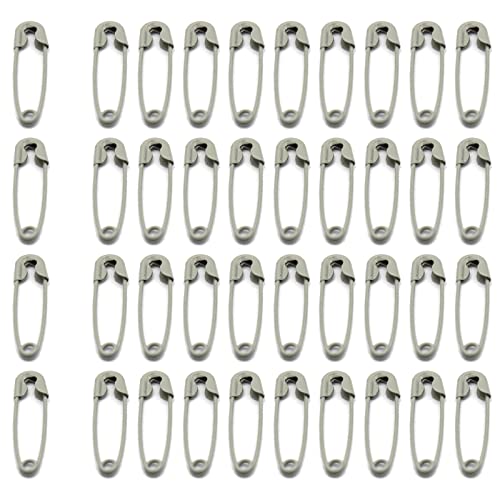 SHUNLONG Mini Safety Pins Light Bulb Pins Gourd Pins Knitting Pins Used for Clothing Making Sewing Crafts Home Accessories 100PCS (Grey), Gray