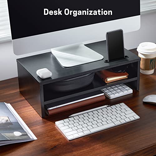 image for LORYERGO Monitor Stand, Monitor Riser, 2 Tier Computer Stand, Monitor 