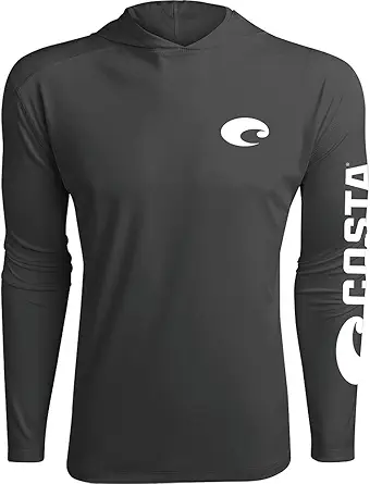 Costa Del Mar Men's Technical Hood Long Sleeve Shirt