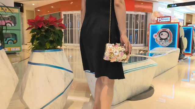 Bolso de mano floral elegante para mujer miniatura 7