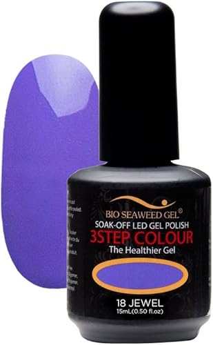 Bio SeaWeed Gel Gel 3STEP Color UVLED Gel Polish 18 Jewel 0.5fl oz