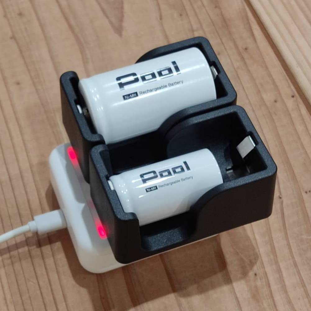 補助充電器 Amazon | [2個セット] 単1 充電池 ＆ 単2 充電池 用 充電