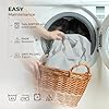 THREAD SPREAD 100% Organic Cotton Sheets - Organic Cotton Percale Weave Sheet Set, Soft, Cooling, Crisp & Breathable, 16 Deep Pocket Hotel Quality Bedding Set - 4 PC, Queen White