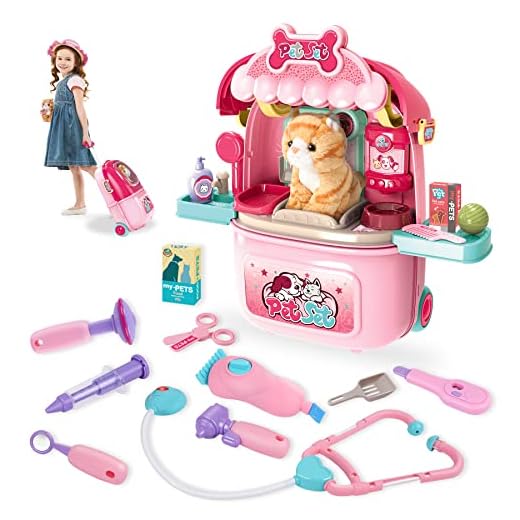 29-Piece Vet Clinic Toy Set for Kids