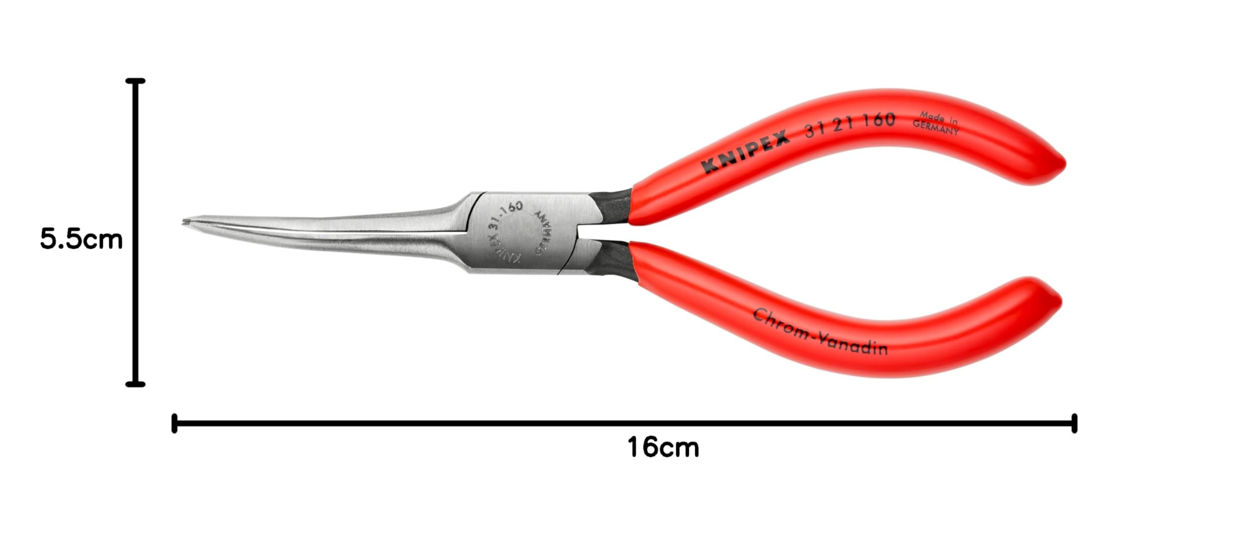 Knipex Pince de préhension ultrafine gainées en plastique 160 mm 31 21 160