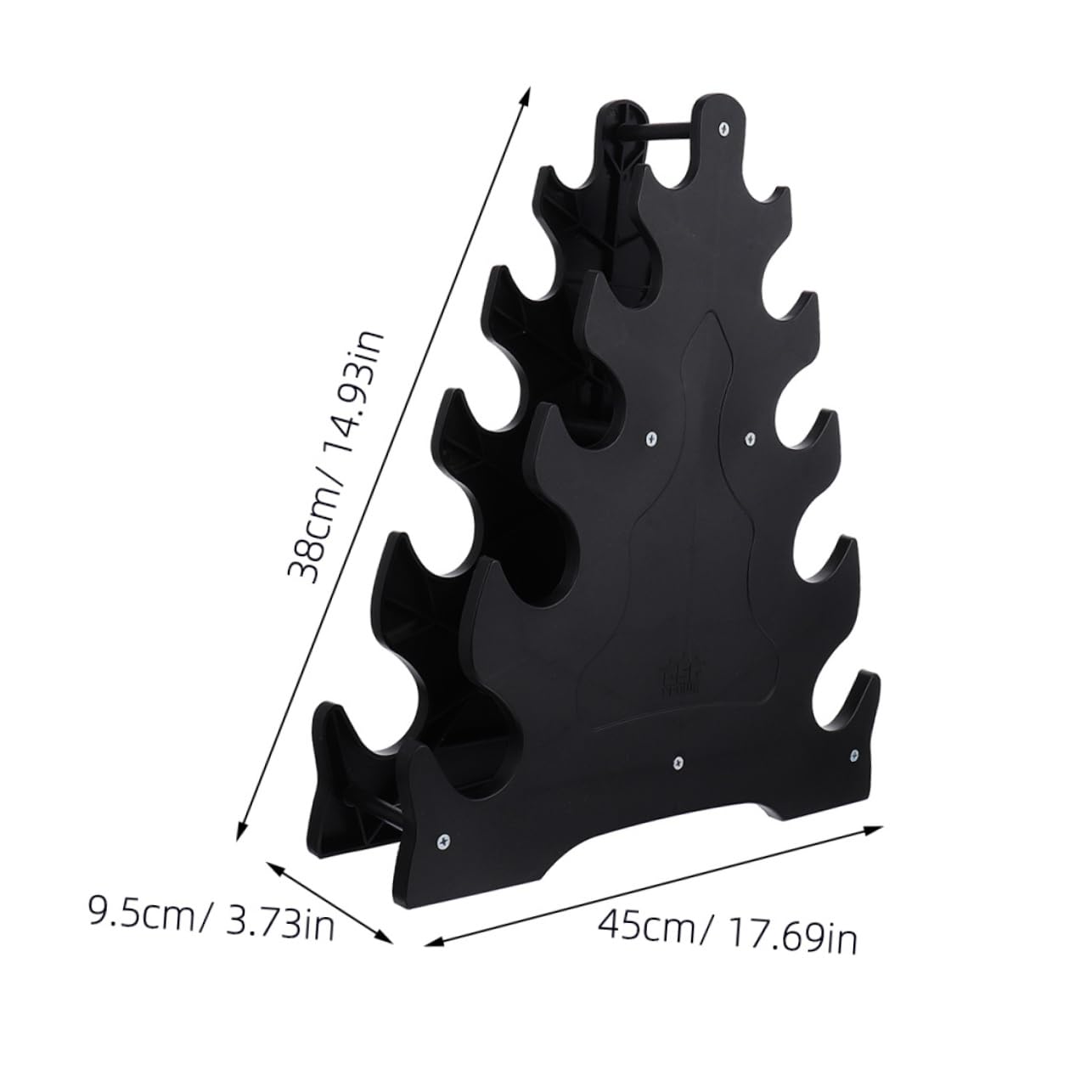 GALPADA 2Pcs Dumbbell Storage Rack Heavy Duty Organizer Stand Wear Resistant Design for Home Gym Compact Multi Dumbbell Holder Stylish and Durable