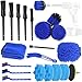 Kit Brosse Nettoyage Voiture, 21 Pièces Pinceau Detailing Auto,Kit de Brosse Nettoyage Voiture Interieur Exterieur,Brosse Nettoyage Perceuse Électrique,Brosse de Jante Voiture Nettoyage de Roue