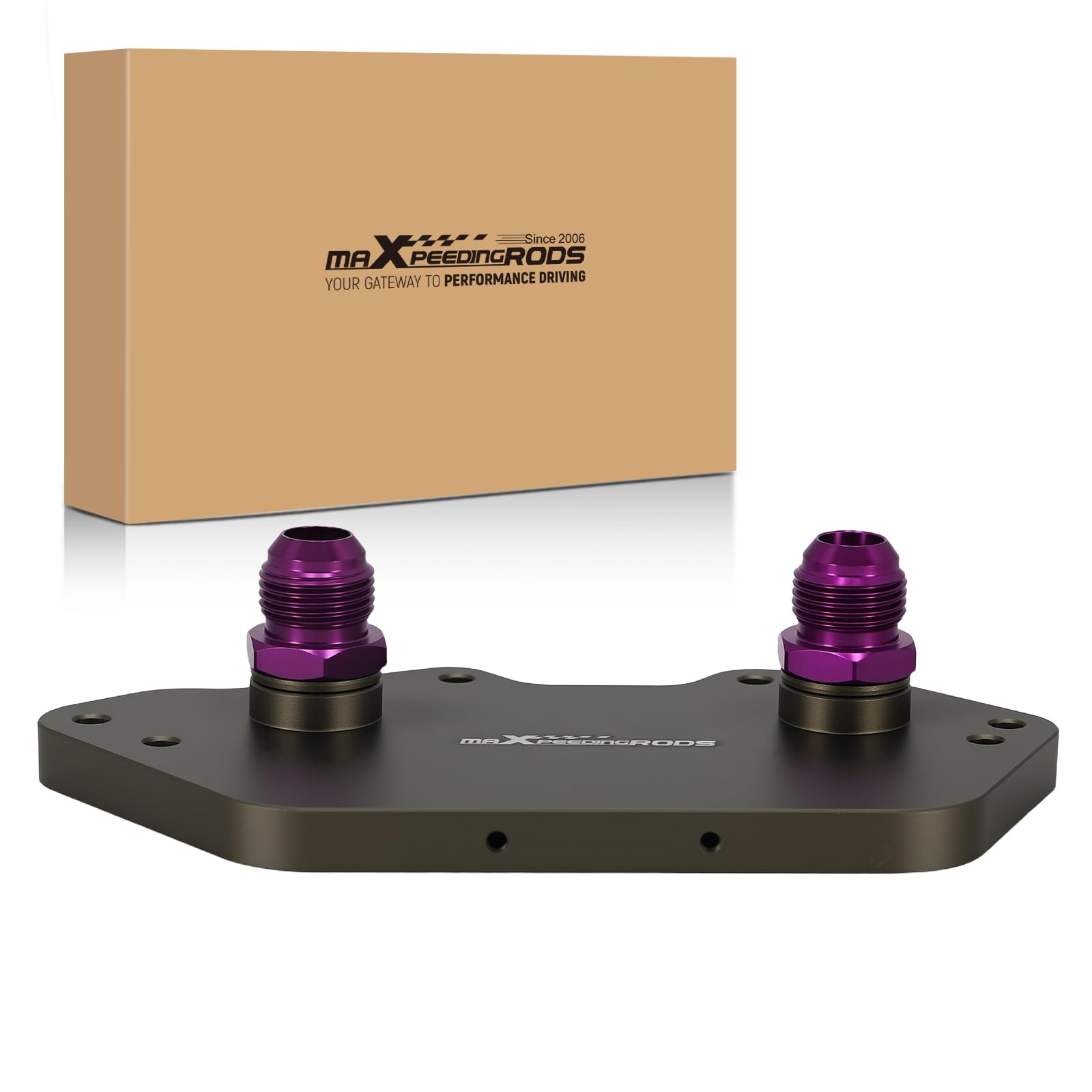 maXpeedingrods AN10 zestaw adapterów do filtra oleju do kanapek VAG Audi S3 S4 3.0T EA837 Audi A4L B8 3,2 l A6 C7 2,4 l 2,5 2,8 3,0 A5 Q7 silnik stop aluminium