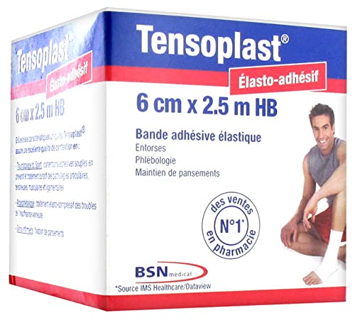 BSN medical Tensoplast Bande Adhésive Élastique 6 cm x 2,5 m HB
