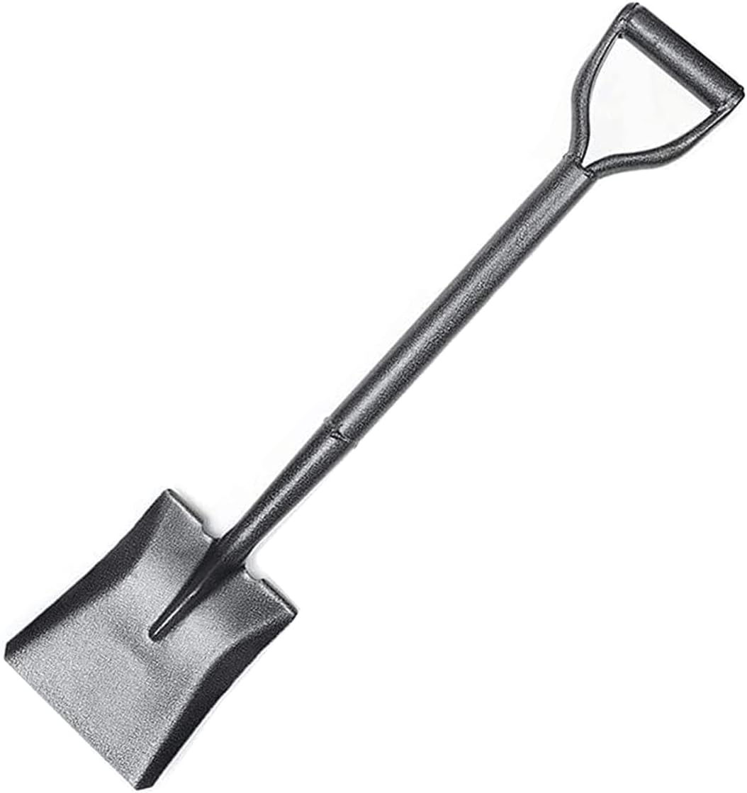 Garden Shovel, Garden Spade Metal, Heavy Duty Stainless Square Mouth Steel Shovel Garden Tool