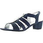 David Tate Women's Eve Heeled Sandal, Navy Stain, 9.5
