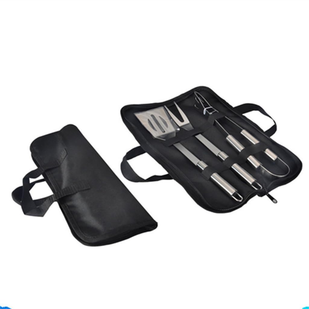 Three Piece Cloth Bag Barbecue Set Outdoor Stainless Steel Barbecue Tools