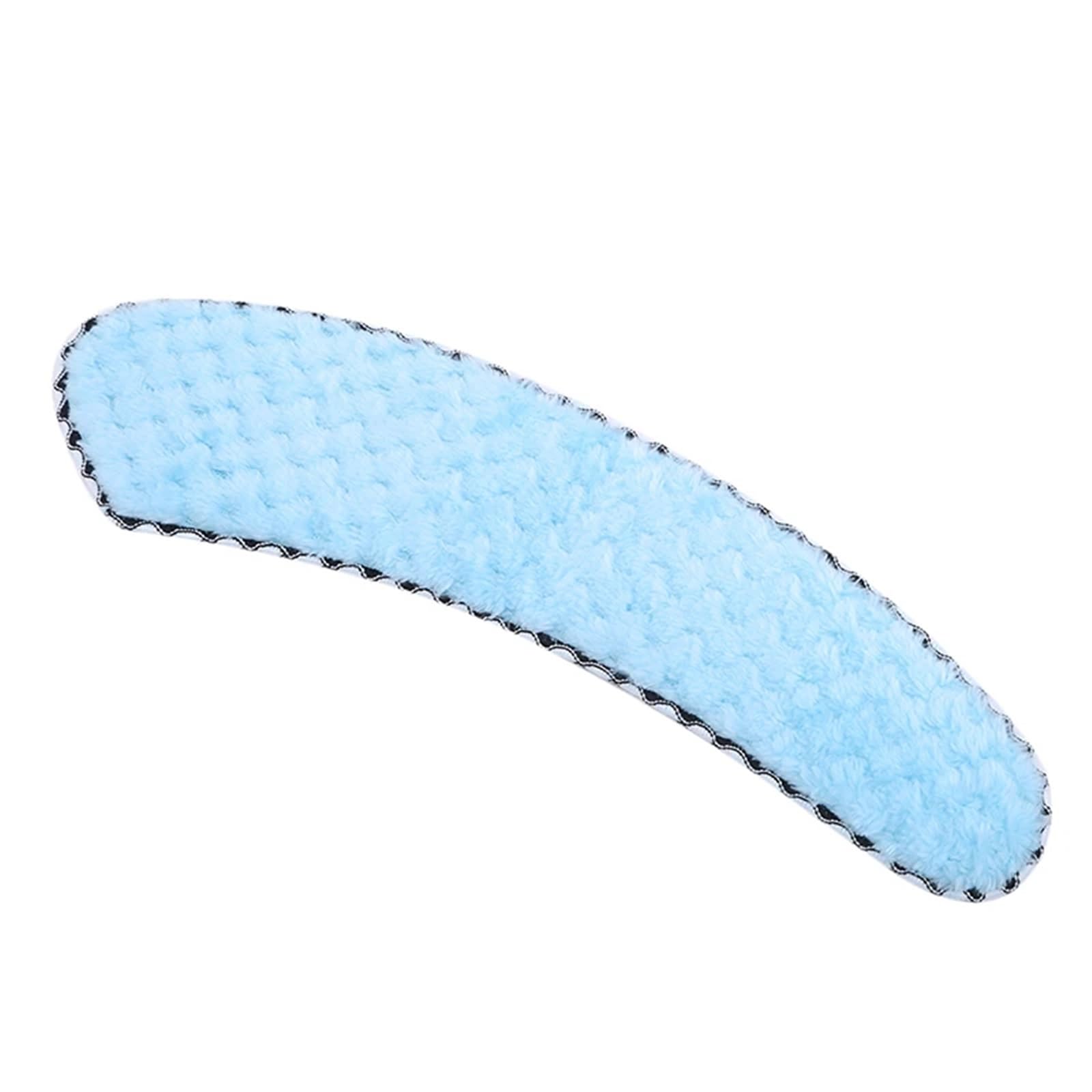 Coussin de siège de toilette lavable bleu : tapis autocollant chauffant et doux universel