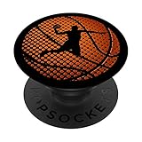 Basketball Game Spieler Sport Ballmannschaft PopSockets PopGrip: Ausziehbarer Sockel und Griff für Handys/Tablets mit Tauschbarem Top