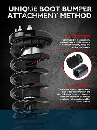 Kax Struts Assembly Kit Fit For Taurus 2013 2014 2015 2016 2017, Complete Quick Shock And Struts With Coil Spring Assembly 172653 172654 Struts Full Set Of 2 Saa717 #TOP2