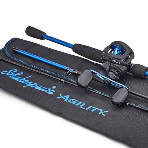 Shakespeare Agility Travel Low Profile Baitcast Reel and 6'6