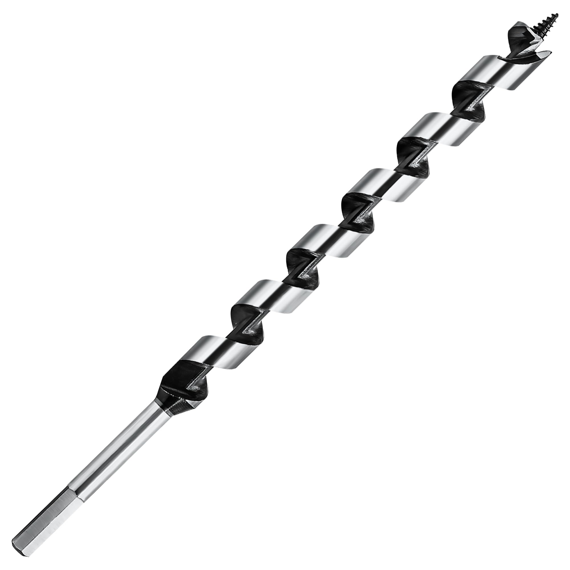 NICAVKIT 3/4 Inch x 12 Inch Long Auger Drill Bit for Wood, Hex Shank Ship Auger Drill Bit for Soft and Hard Wood, Plastic, Drywall and Composite