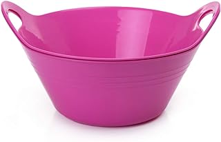 Sponsored Ad - Mintra Home Plastic Bowls with Handles (4.5L Large 2pk, Fuchsia)