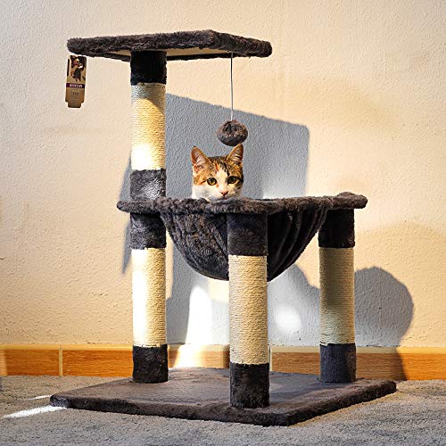 DZL- Árboles para Gatos los Postes Rascador para Gatos 68 Cm Árbol Escalador Arañar Juguete con Nido (S0049) Cover