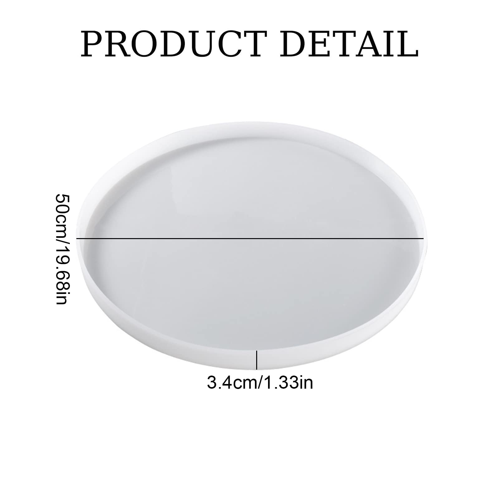 Runde Formen aus Epoxidharz | Große Spiegel-Silikonformen für Harz,Tischtablettform Silikonformen für Harzguss Charcuterie Board Home Decoration