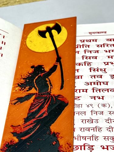 Image of 3D Anime Warrior Bookmark Set (Set of 3) - Demon Slayer Inspired | Stylish Matte Finish | Perfect Gift for Manga & Anime Fans (Parshuram Ji)