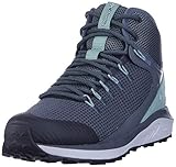 Columbia Womens Trailstorm Mid Waterproof Hiking Shoe, Graphite/Dusty Green, 9.5 US