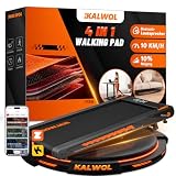 KALWOL Walking Pad mit Bluetooth Lautsprecher, 4 in 1 10km/h Laufband für Zuhause mit 10% Steigung, 2,75 HP bürstenloser Treadmill für Zuhause & Büro mit LED-Display, 12 HIIT-Programme, Bis 160 kg