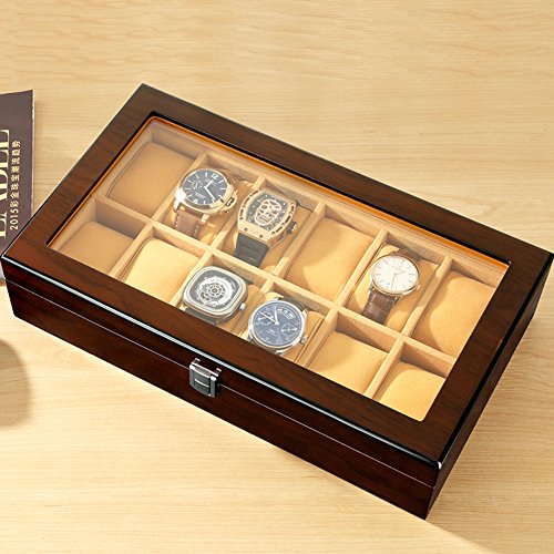 L.HPT® 12 Uhr Schmuck Display Aufbewahrungsboxen Box Fall Armband Organisatoren Display Boxen Mit Kissen Halter